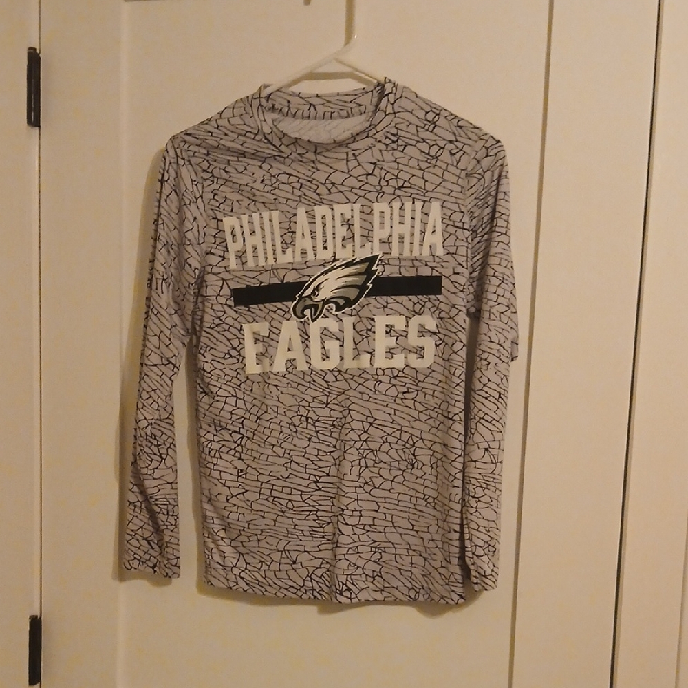 NFL Philadelphia Eagles Long Sleeve Shirt - Gray